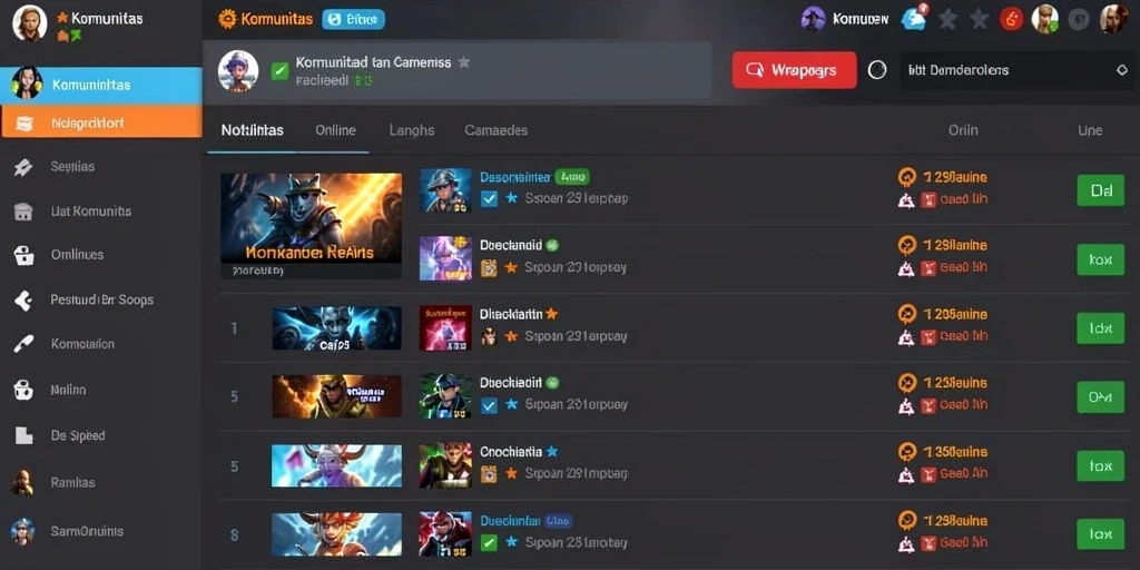 Screenshot menunjukkan pertempuran seru dengan beberapa pemain.