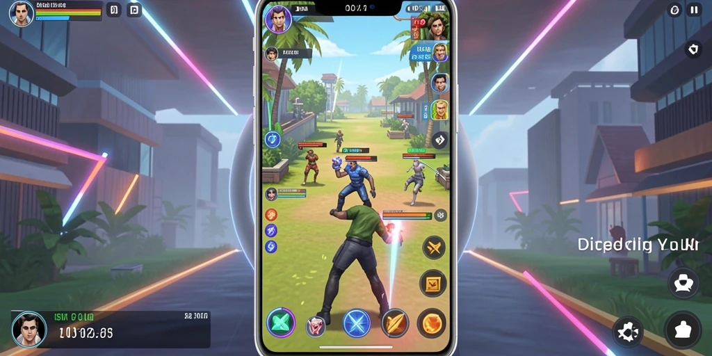 Tangkapan layar pertarungan epik dalam mode multiplayer.