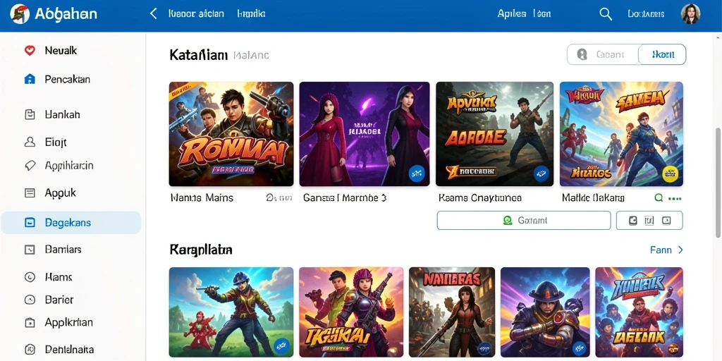 Tampilan karakter utama yang siap beraksi.