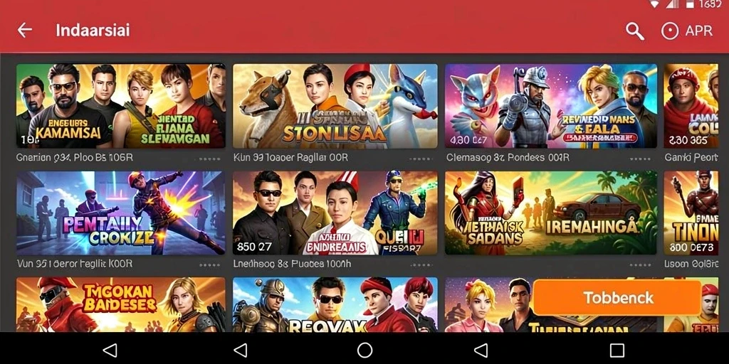 Tantangan level yang semakin sulit.