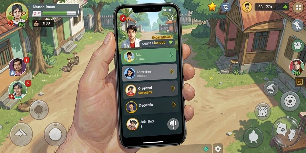 Mode multiplayer yang seru bersama teman.