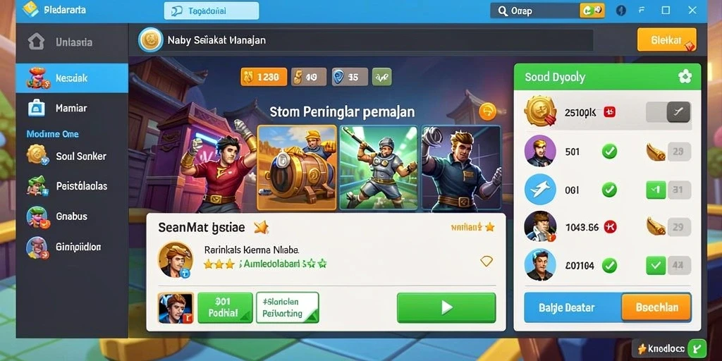 Momen seru dalam mode multiplayer yang kompetitif.